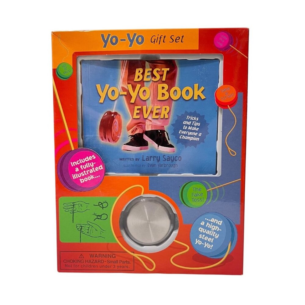 Best Yo-Yo Book Ever 1998 Stainless Steel Yo-Yo Gift Set Sayco & Yarbrough New